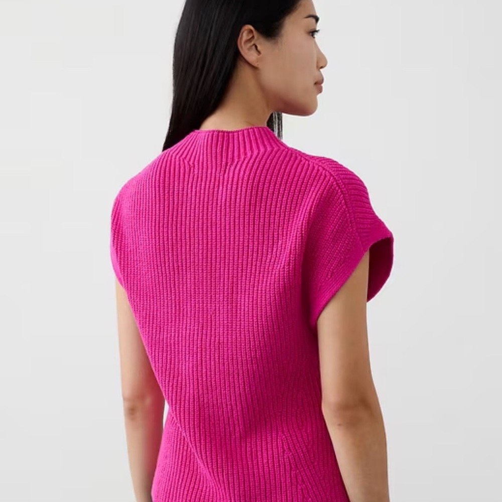 Ribbed Mock-Neck Sweater Shell - Picture 3 of 3